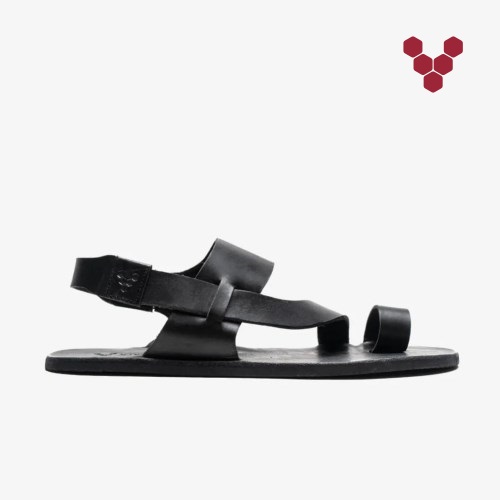 Vivobarefoot Kuru II Womens Sandals Black UK CGVZ